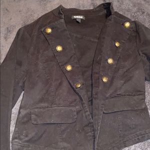 Torrid half Suede jacket size 1